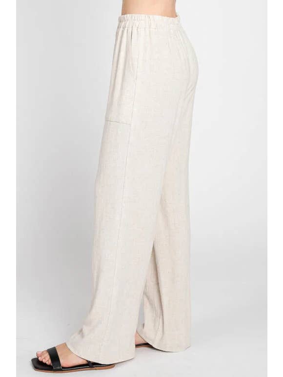 Final Touch - Wholesale Pants - Women's - Linen Regular Fit Pants - NP70255C