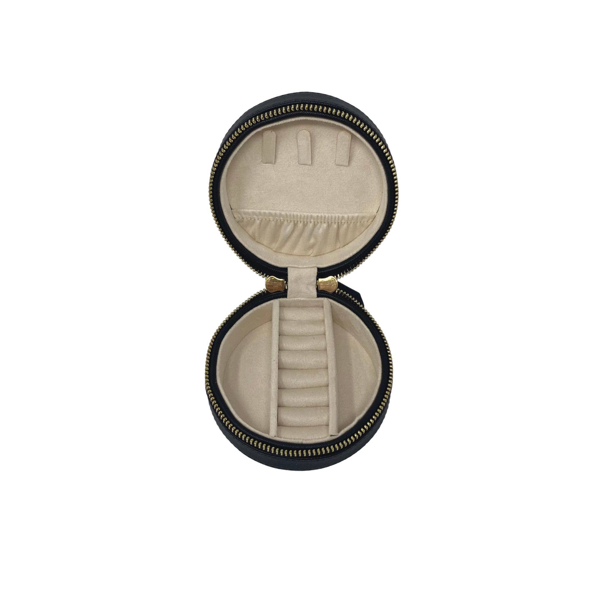 Harper James - Wholesale Jewelry Box/Organizer - Round Travel Jewelry case6