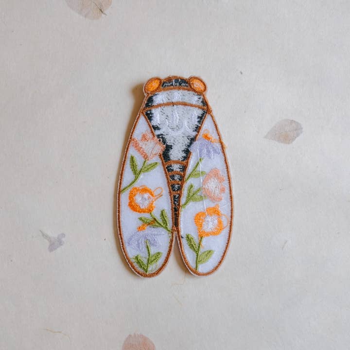 Justine Gilbuena - Wholesale Patch - Cicada Iron-On Patch (New Size 3” x 1.75”)3