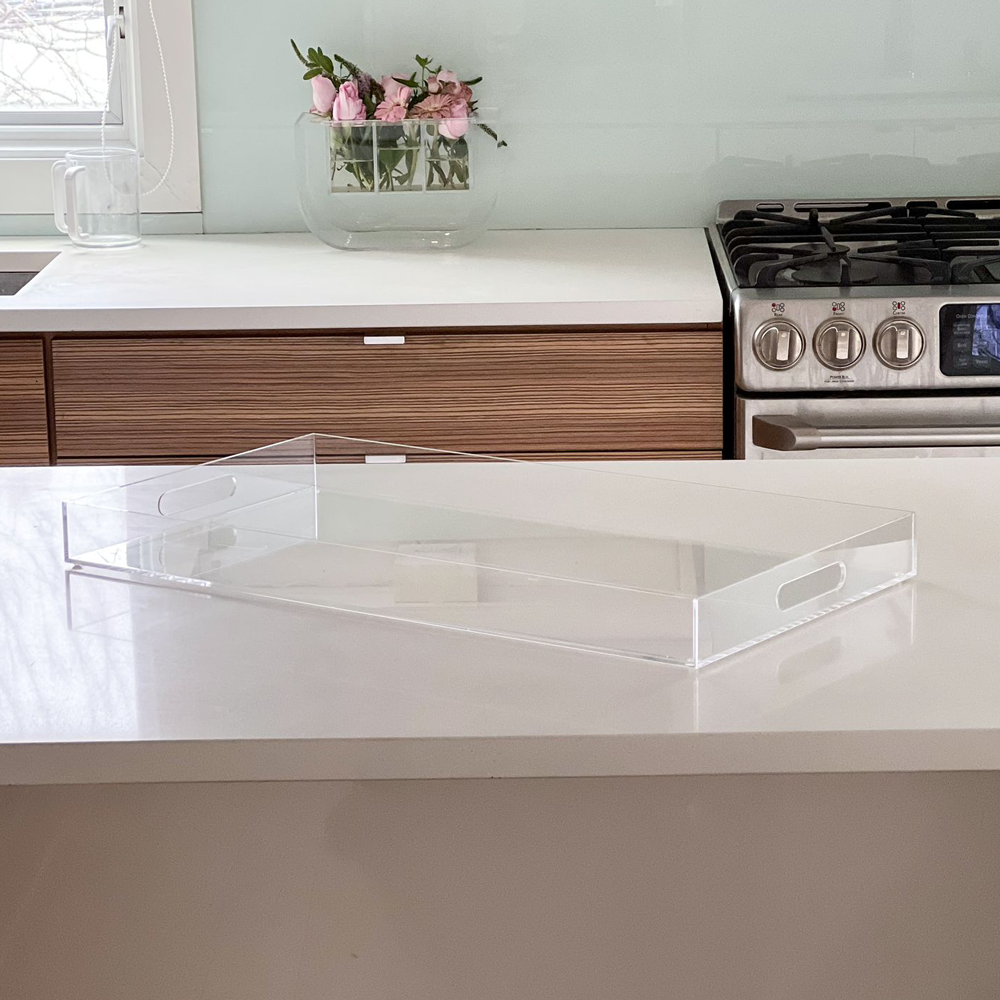 Boker-Tov Shalom - Wholesale Serving Tray - Elegant Lucite Tray9