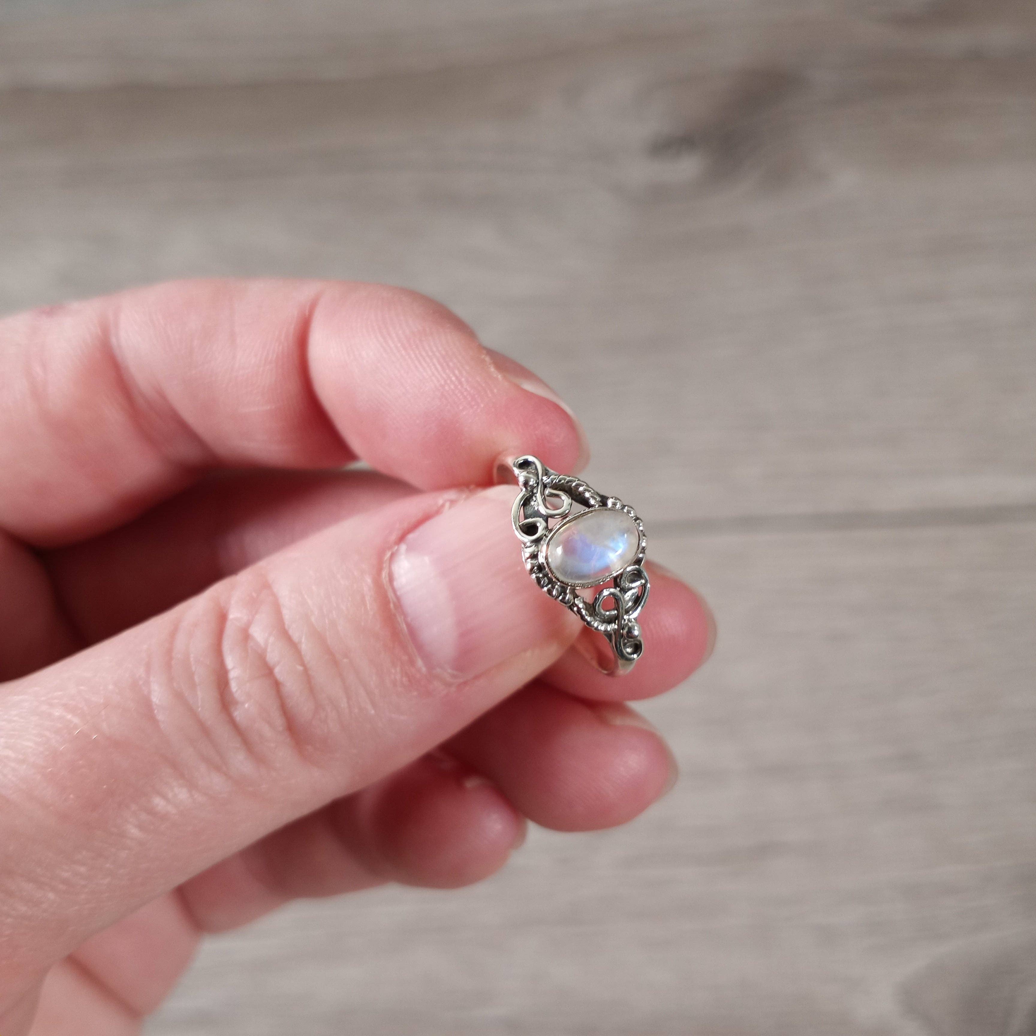 Keystone Crystals - Wholesale Single Stone/Solitaire Ring - Gemstone Sterling Silver 925 Ring Boho Timeless Look6