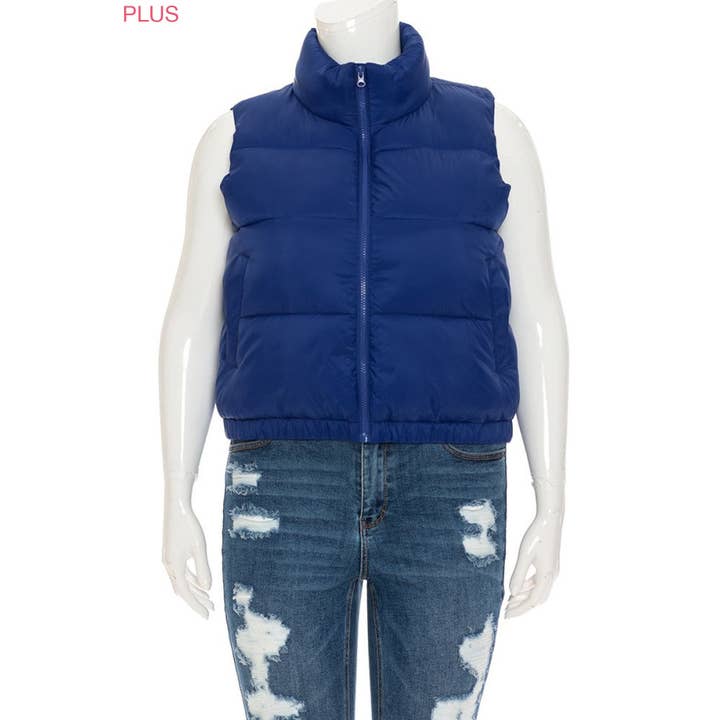 ITSSY - Wholesale Outerwear Vest - Women's - PLUS PUFFER PADDING VEST