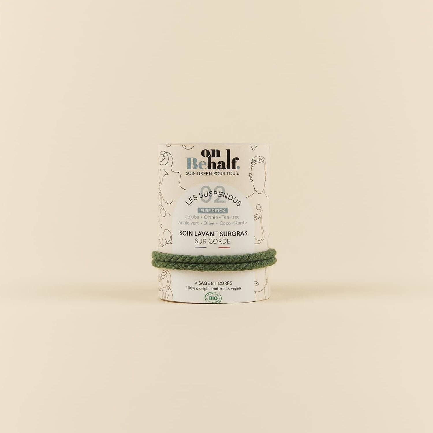 On Behalf - Wholesale Bar Soap - #02 Pure Detox | Surgras Hanging Soap | Tea Tree∙Jojoba6