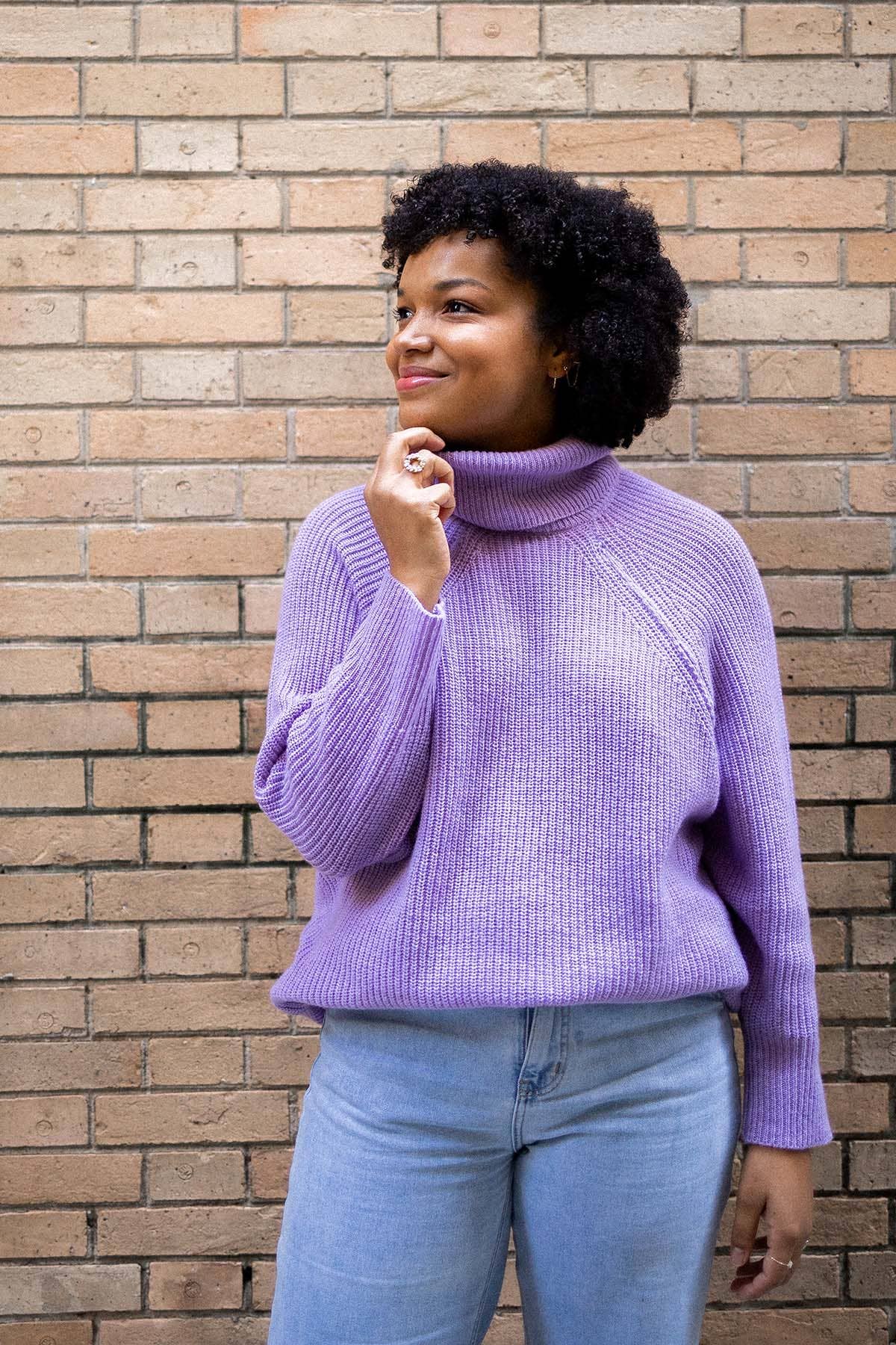 You&Milk - Wholesale Knit Sweater - Women's - Sweet Mama Nursing Sweater (Lilac, Pink)9