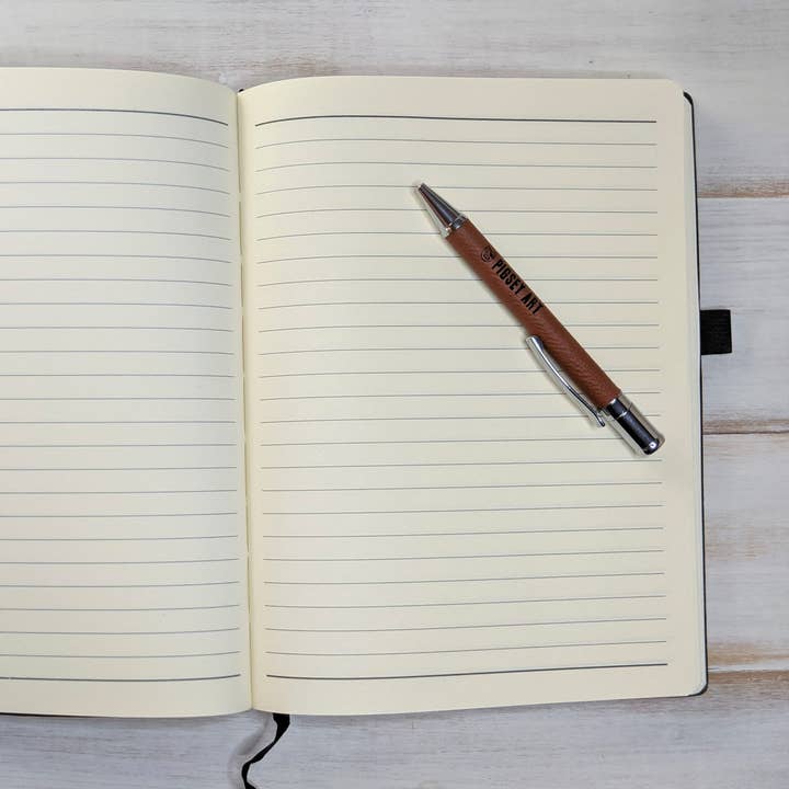 Pigsey Art – wholesale Journal/diary – Curiouser and Curiouser - Vegan Leather Journal, Large