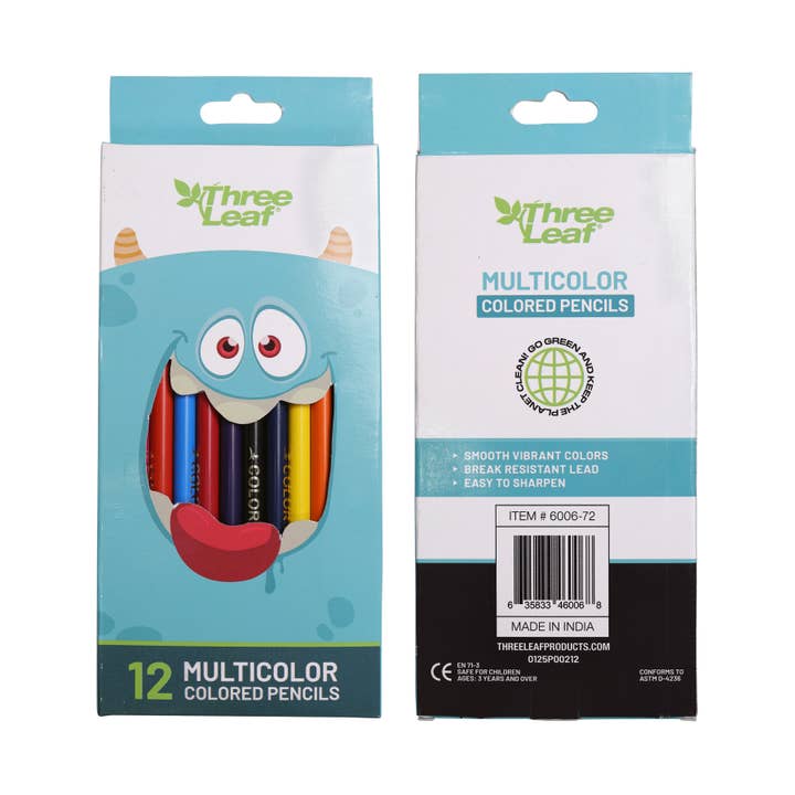 Three Leaf 12 Pk Colored Pencils (Pack of 72) and other Purchase Wholesale 12 pack colored pencils. Free Returns & Net 60 Terms on Faire trending on Faire.