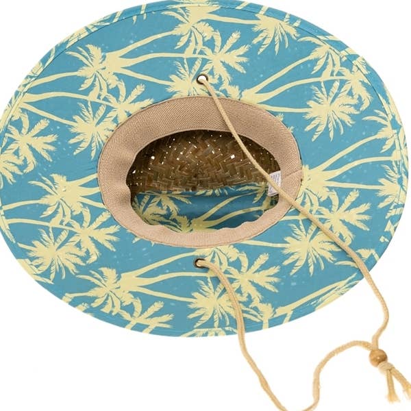NATURAL Kid sized straw lifeguard or surfer hat for wholesale on Faire5