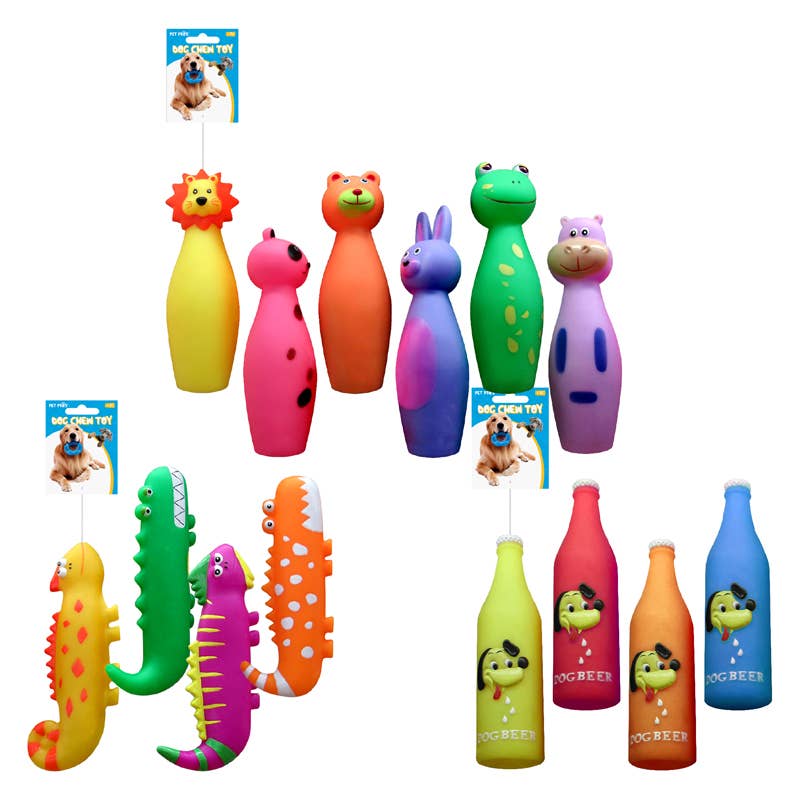 Deluxe Import Trading - Wholesale Pet Squeaky Toy - Dog - Pet Squeaky Toys 4 asst0