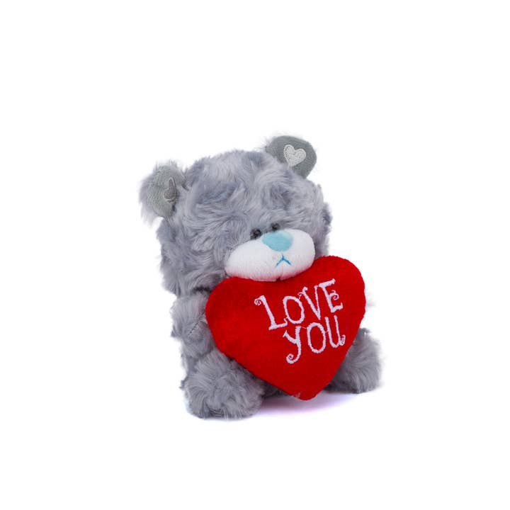 Plushland – wholesale Stuffed/plush toy – Kids & baby – 6″ Brown and Gray Valentine Bears Holding "Love You" Heart 3