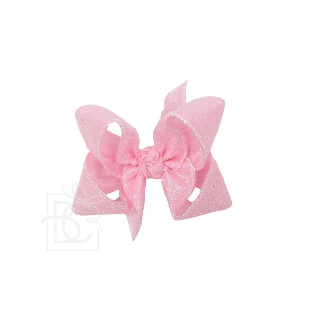 Beyond Creations, LLC - Wholesale Hair Bow - Kids - GLITTER METALLIC BOW ON CLIP66