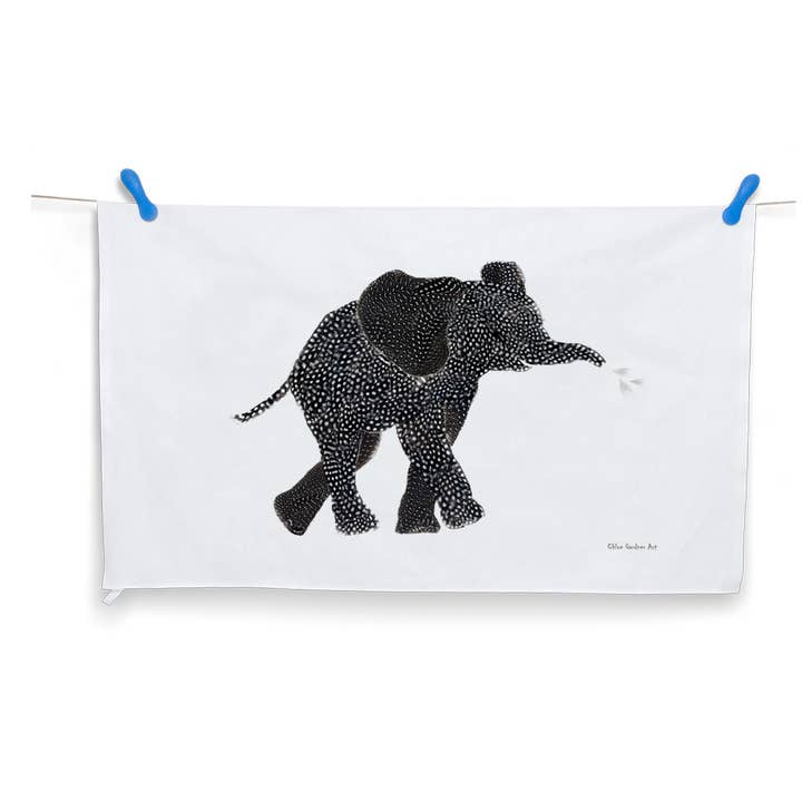 Elephant Tea Towel for wholesale by Chloe Gardner