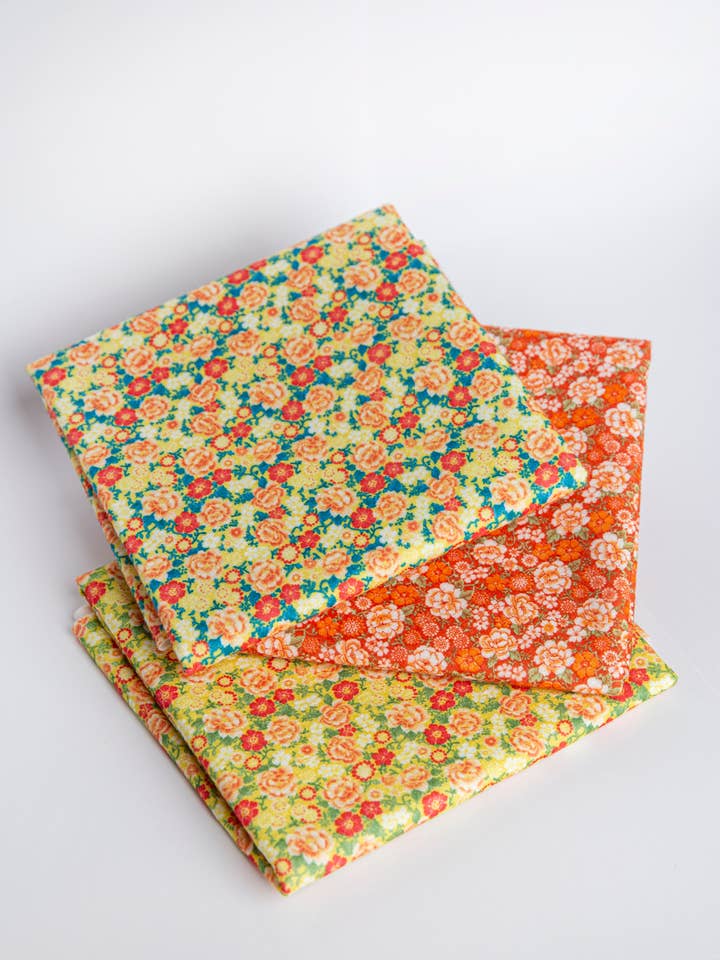 F04 - Printed Felt - Sustainable - Flowers for wholesale by Artiq Textiles