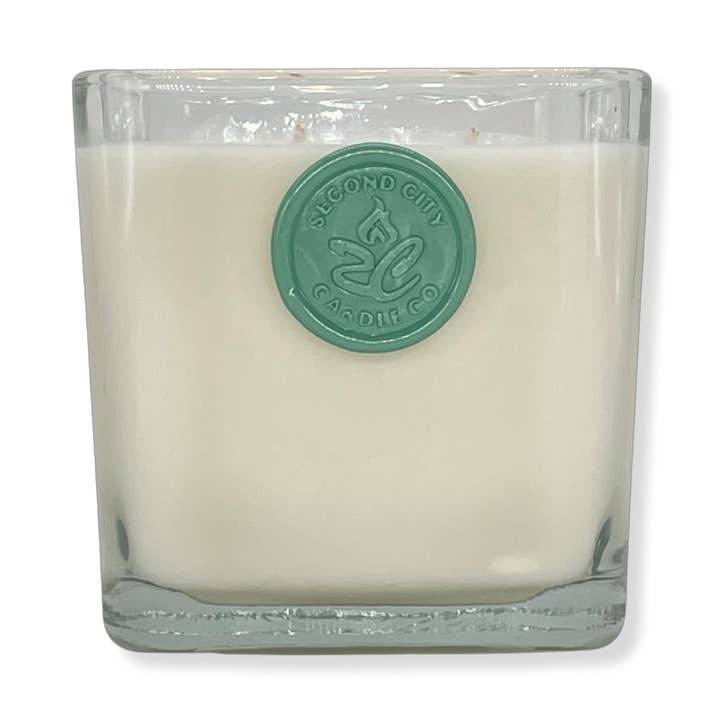 Layered Lemongrass Soy Scented Candle for wholesale by Second City Candle Company