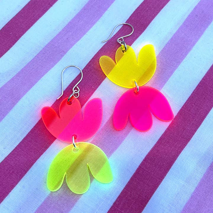 Super Bloom Earrings - Pink Mix for wholesale by The Lost & Found