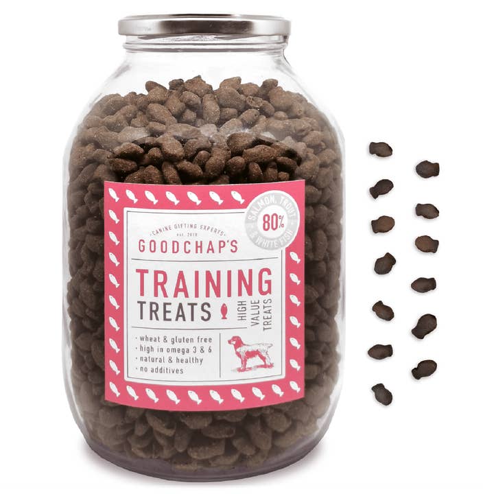 Goodchap's – wholesale Pet treats – Dog – Fish Training Treat | Jar Refill Pack 8