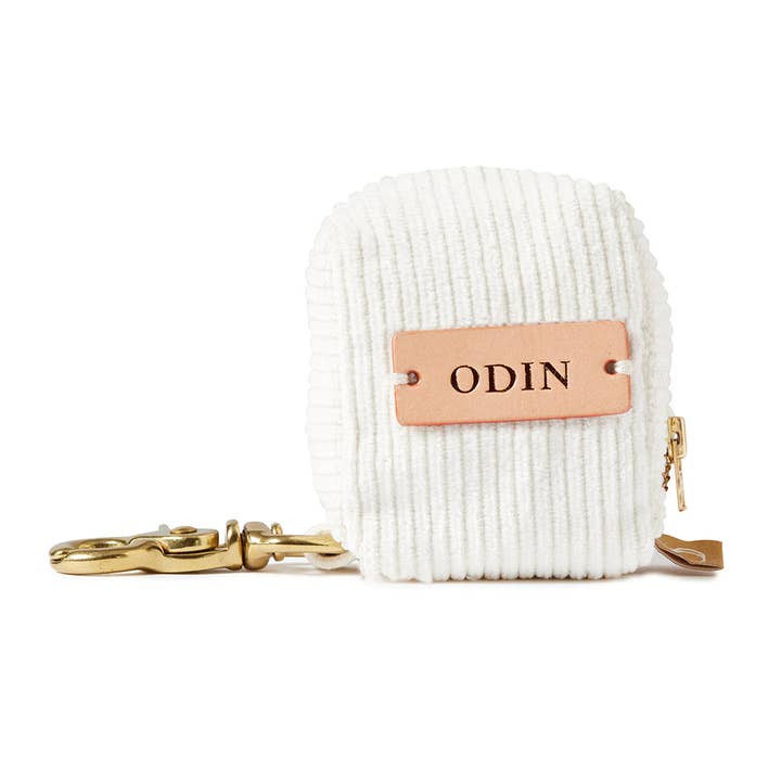 Corduroy Poop Bag Holder - Natural for wholesale by Sebastian Says