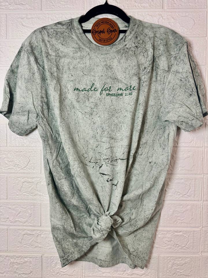 Gospel Gear Co – wholesale T-shirt – Unisex – Made For More Color Blast Embroidered Shirt2