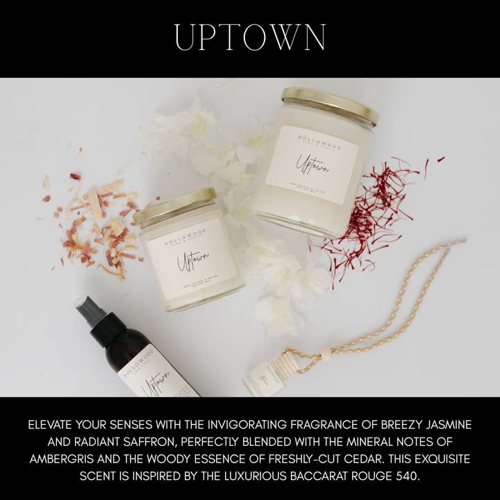Hollowood Home and Candle - Wholesale Jar/Filled Candle - UPTOWN | EVERYDAY | 8OZ | CANDLE