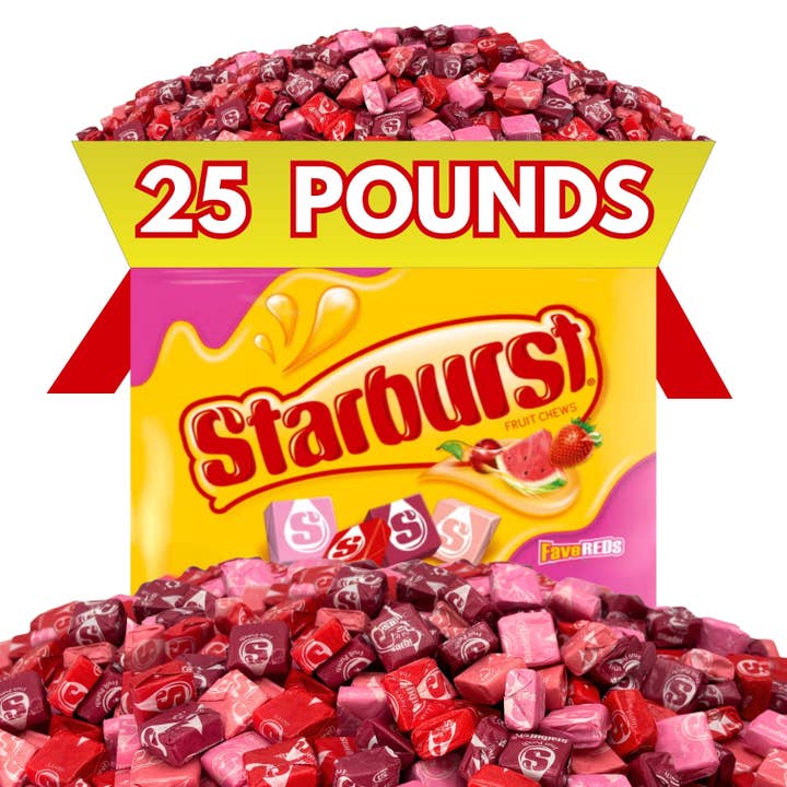 Candy In Bulk - Wholesale Gummy - Starburst FaveREDS Fruit Chews Bulk Value Pack3