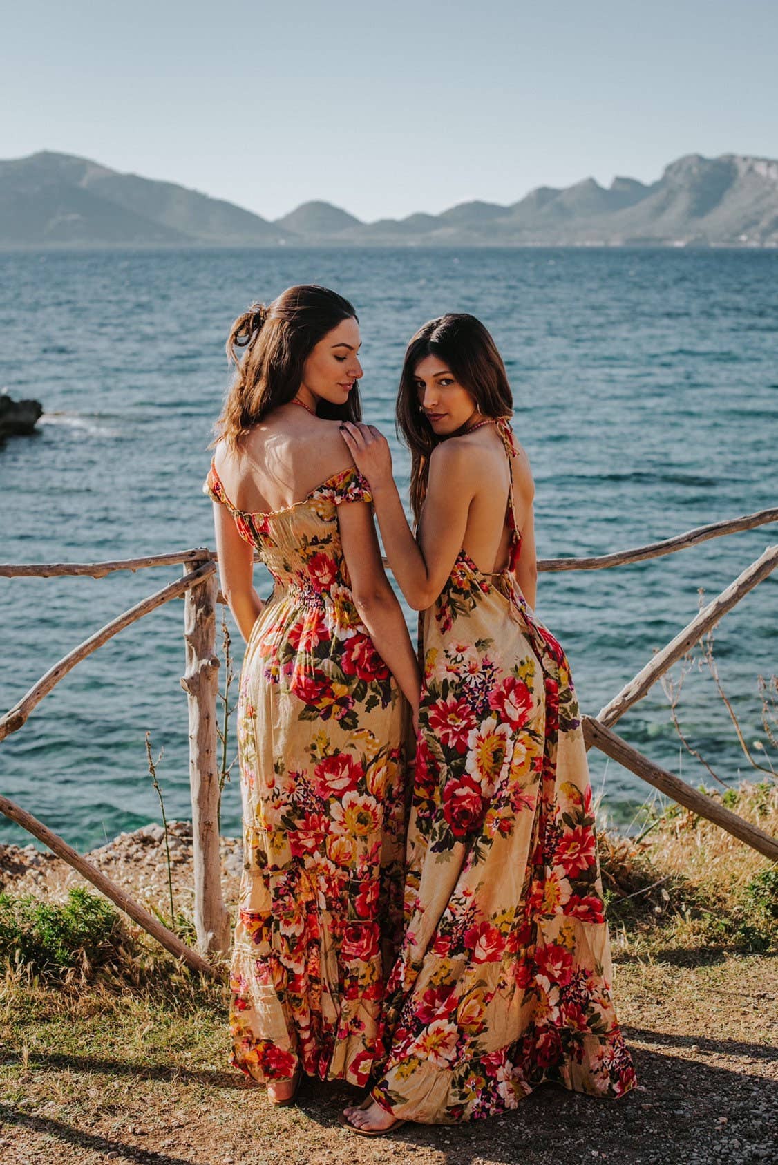 Miss Kitsch - Wholesale Dress - Women's - THAILAND Beige Floral Long Dress3