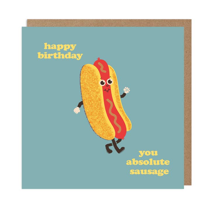 Betiobca – wholesale Birthday card – Funny Birthday Card – You Absolute Sausage0