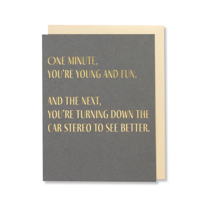 WowWordZ - Wholesale Birthday Card - Funny Friend Birthday Card – Gold Foil2