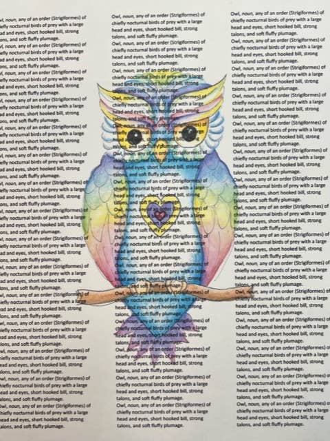 Owl 8x10 Print for wholesale by Fox's Den Art