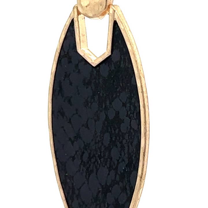 Urbanista Outlet - Wholesale Dangle Earrings - Marquise Animal Print Shape Earrings