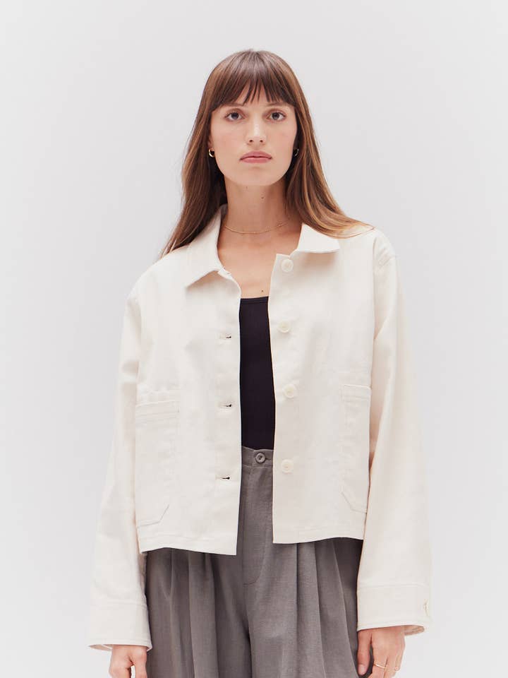 80383 - TWILL JACKET for wholesale by Grade & Gather