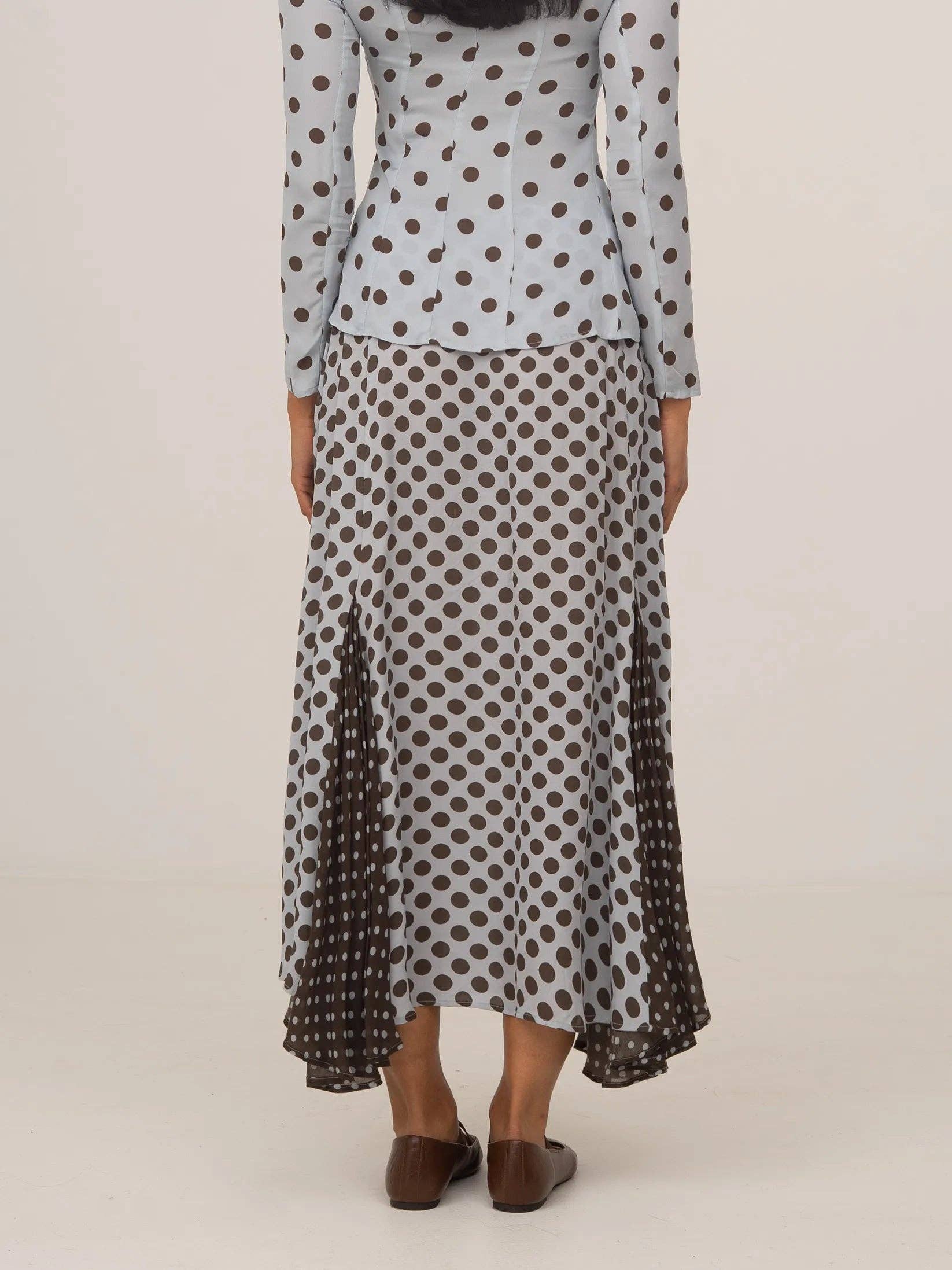 CARMEN SAYS - Wholesale Skirt - Women's - Nueva falda azul de lunares3