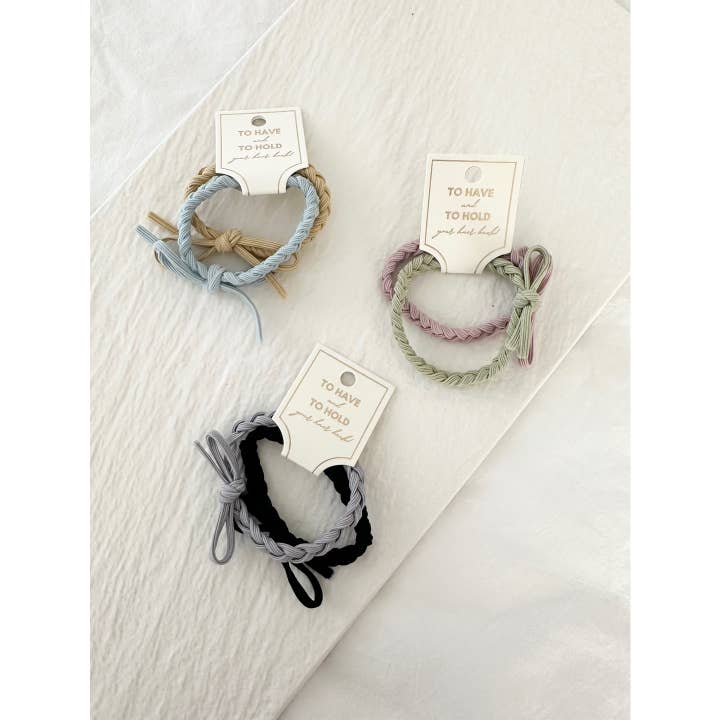 Assorted Hairties 2PC Set - Hair Tie for wholesale on Faire