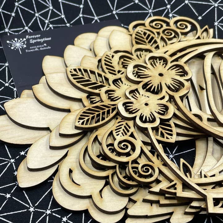 Forever Springtime - Wholesale DIY craft kit - Deluxe Craft DIY Kit FLOWER NUMBERS 0123456789 | Australian home made6