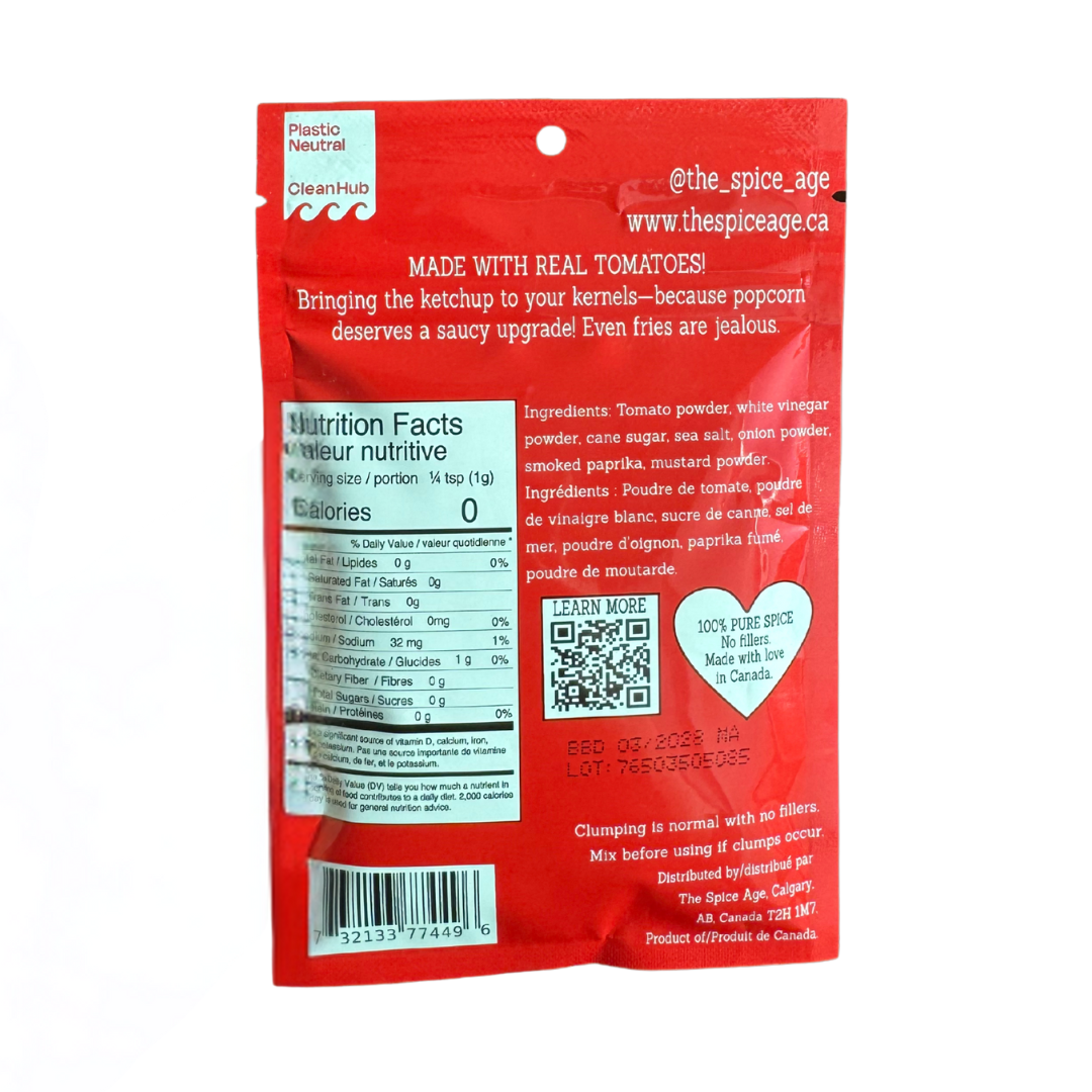 The Spice Age – Mistura de especiarias secas por atacado – Tempero de Pipoca com Sabor a Ketchup (Ingredientes 100% Naturais)1