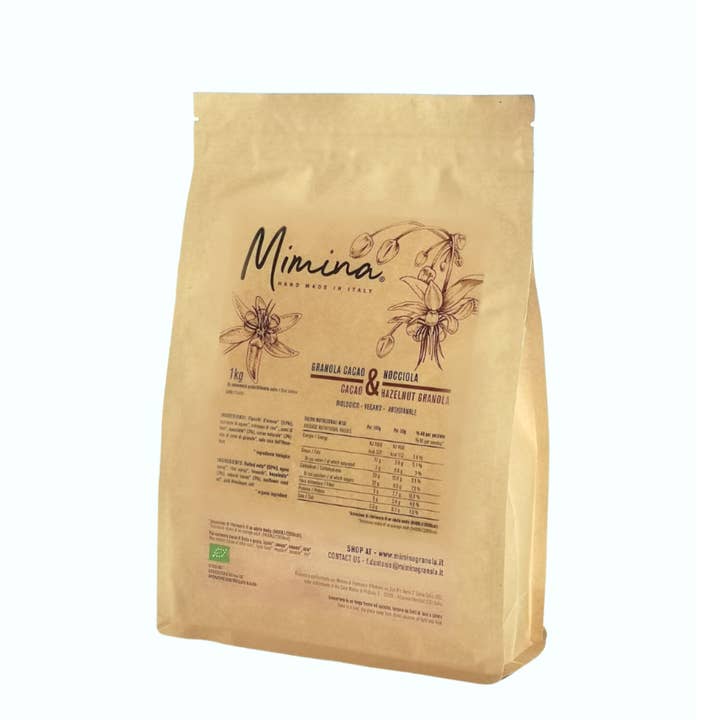 Granola Cacao & Noisette 1kg /3kg pour la vente par Mimina Granola