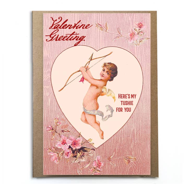 Lustige Valentinstagskarte; Tushie for You; Sexy Valentine für den Großhandel von A Zillion Dollars