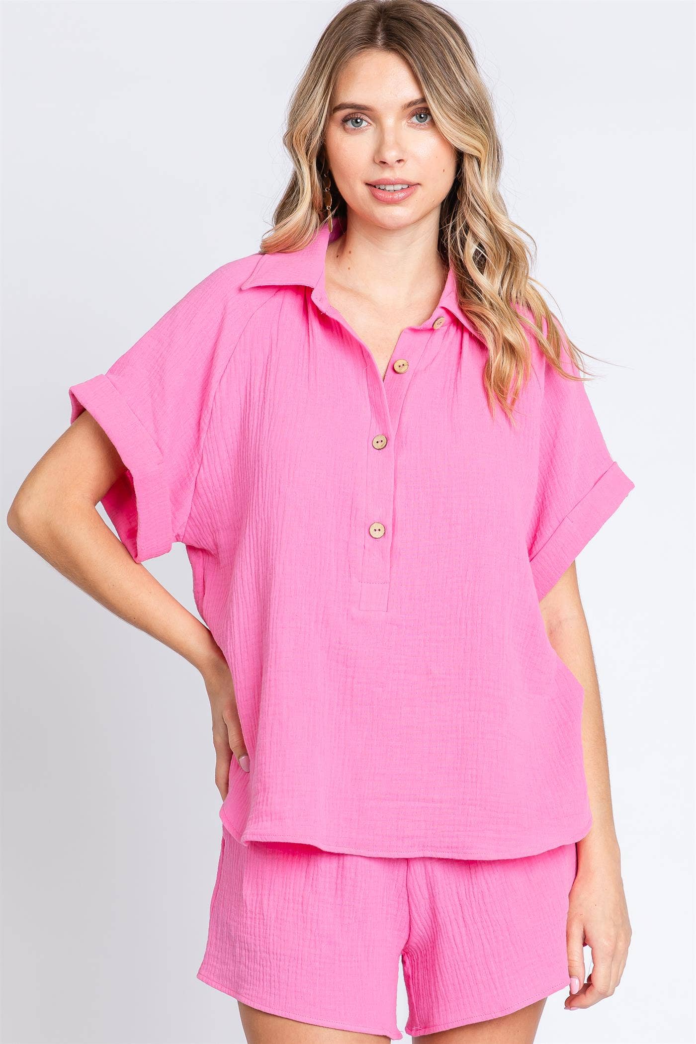 GeeGee x Lovelo - Vente Ensemble de vêtements d'intérieur – femme - Ensemble de 2 pièces Plus Gauze : WTP61501PL17