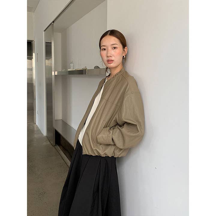 PU-Lederjacke mit Spitzenkragen für den Großhandel von Mirazshoes WholeSale