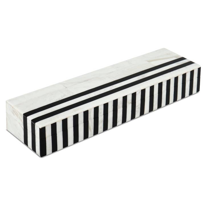 Handicrafts Home - Venta al por mayor Cajas decorativas - Caja Decorativa Mono Plomo Blanco y Negro Disponible en 7 Tamaños