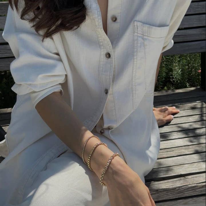 Eklexic - Venta al por mayor Pulseras de cadenas y eslabones - Pulsera Luciana fina4