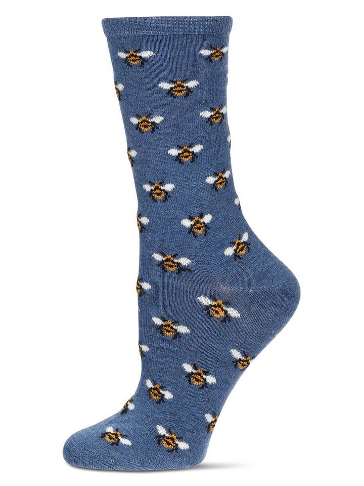 Women's Bee Cashmere Crew Socks for wholesale by Infinity Classics International Inc.