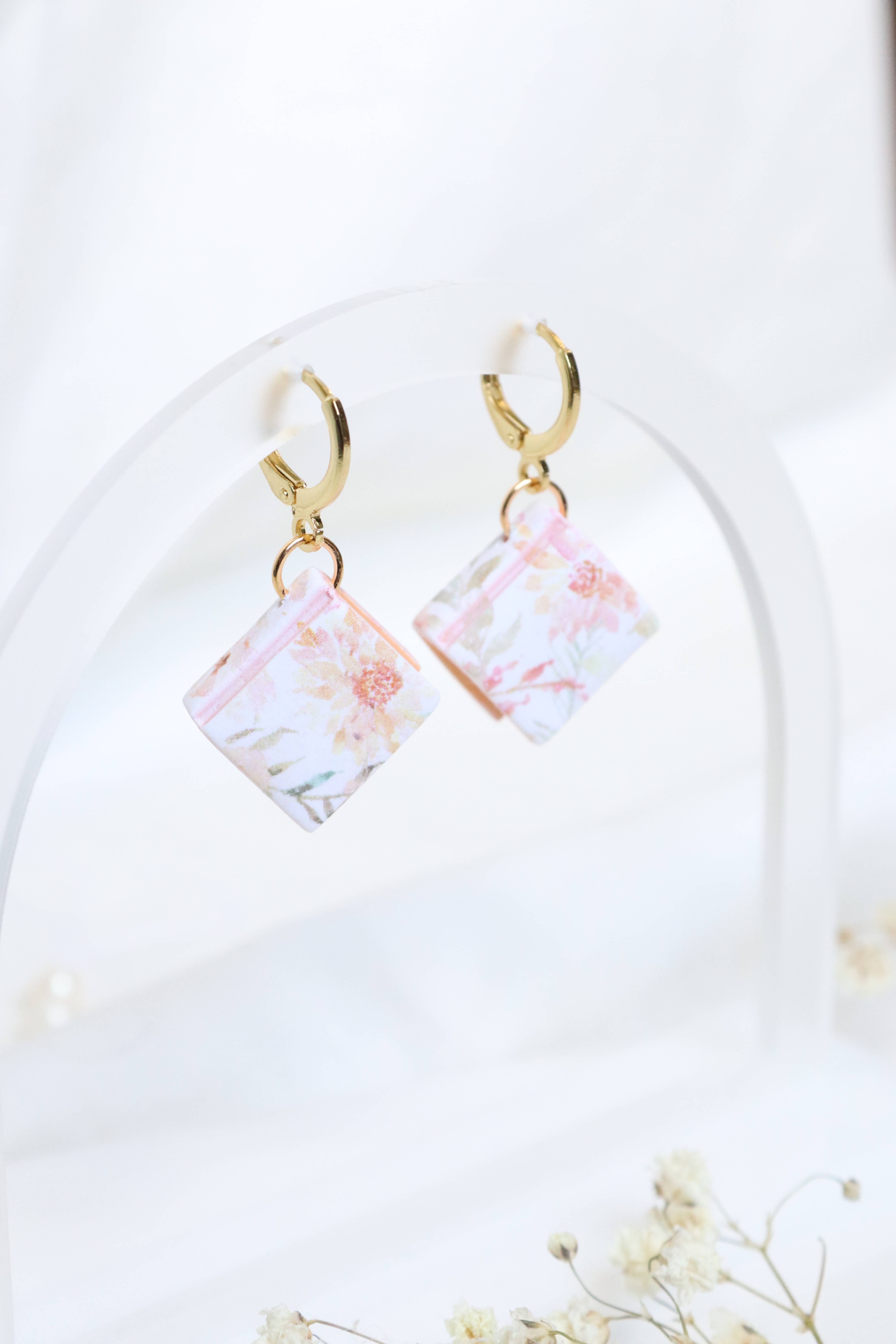 Lily and Sparrow Clay - Wholesale Huggie Earrings - Floral Book Earring Bundle (Large Assortment)1