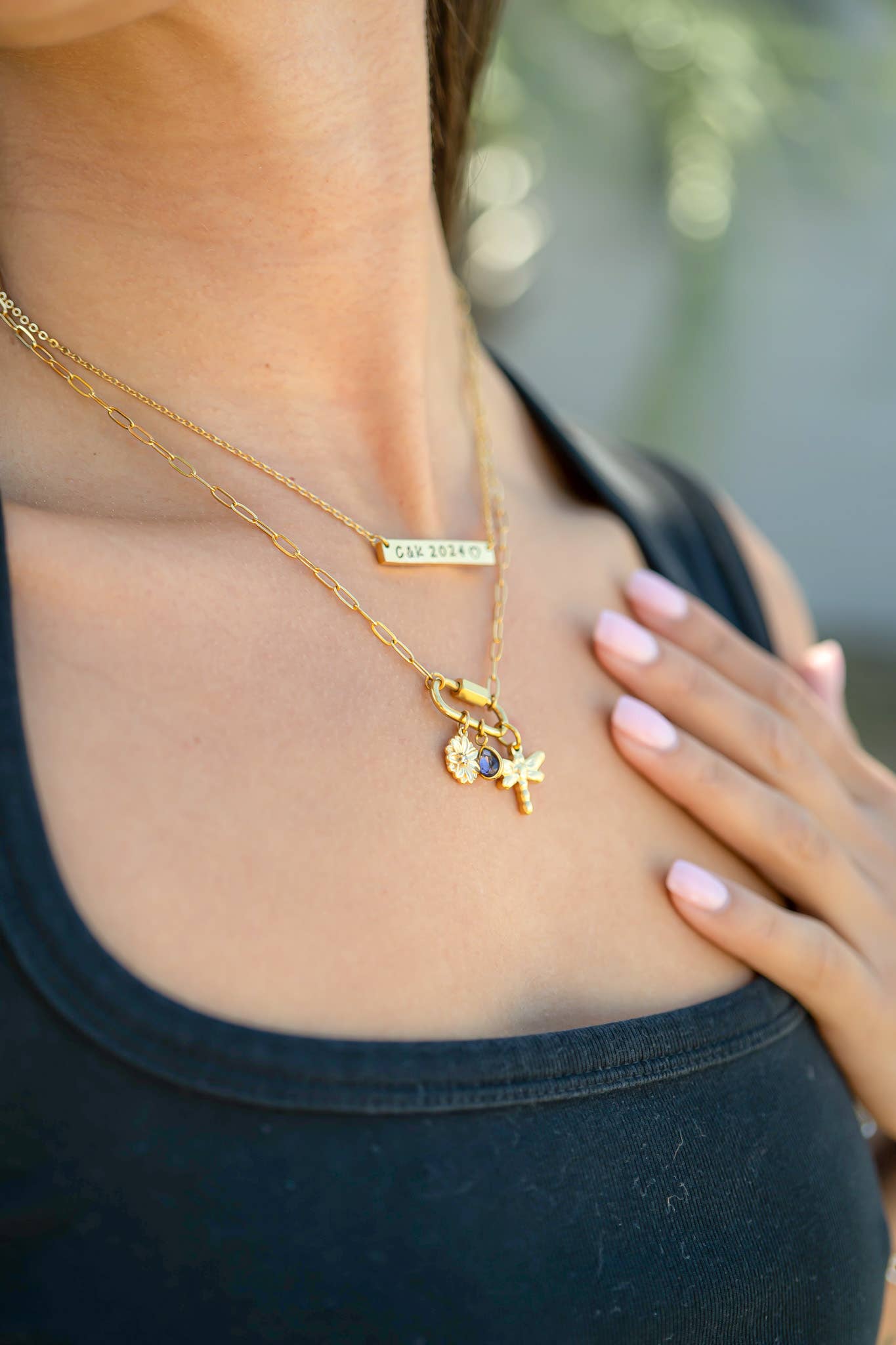 WJW - Venta al por mayor Pinza - Cierre de Sujetador de Charms Clásico de Mosquetón en Oro 18K PVD12