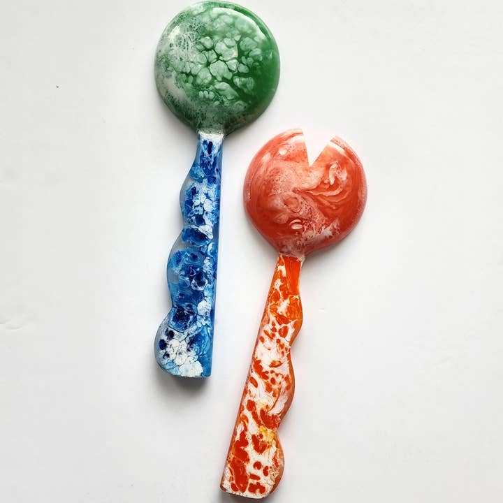 4 Colors, Hand Poured Resin Salad Serving Set - Serving Set for wholesale by Gibb & Daan