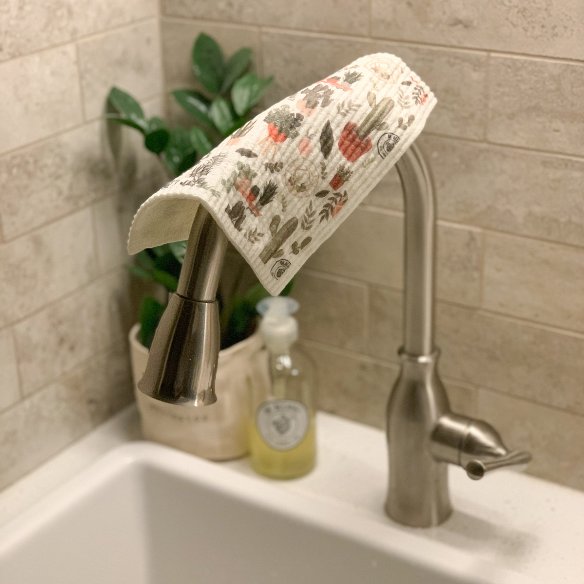 Oh Beehive: Eco Goods Co. - Wholesale Dishcloth - House Plant Swedish Dishcloth1