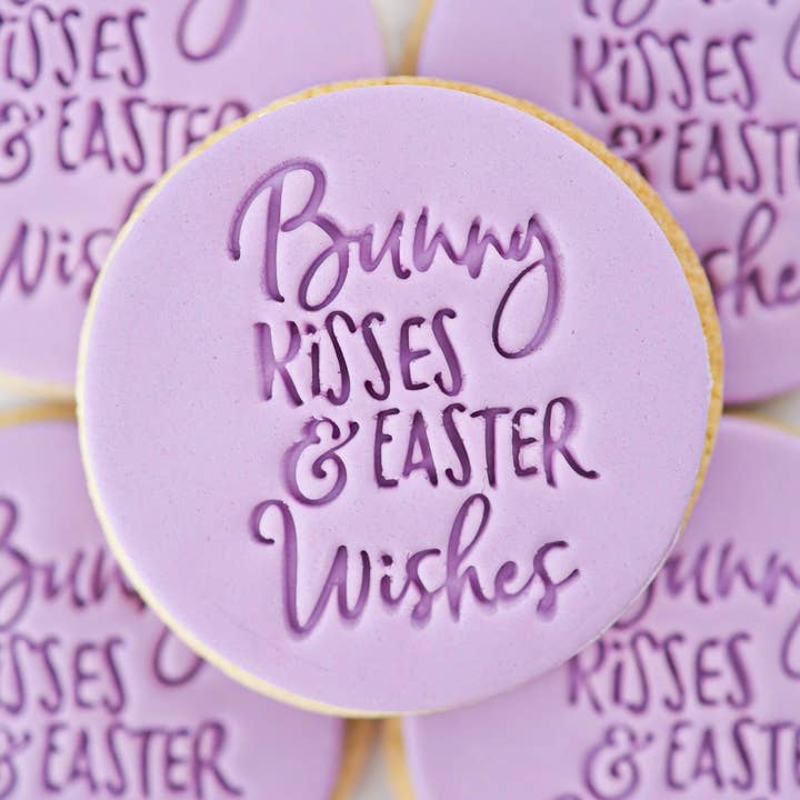 Besos de Conejito y Deseos de Pascua - Sello Dulce para Galletas/Moldeador de Cupcakes para venta al por mayor de Sweet-Stamp