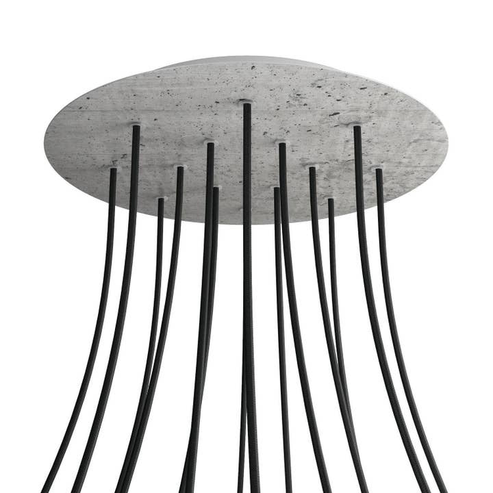 Rosace XXL Rose-One ronde, diamètre 400 mm avec 14 trous et 4 trous pour la vente par LIGHTINUP S.R.L.