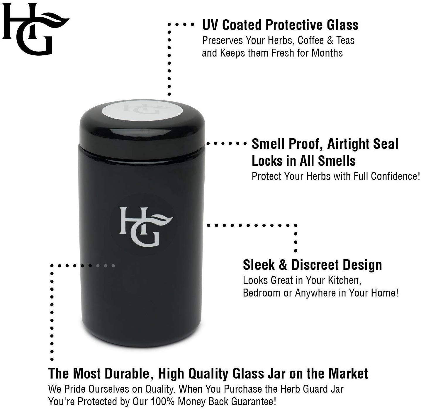 herb Guard - Wholesale Food storage container - 2 Oz Airtight Container and Smell Proof Jar (1 Liter)3