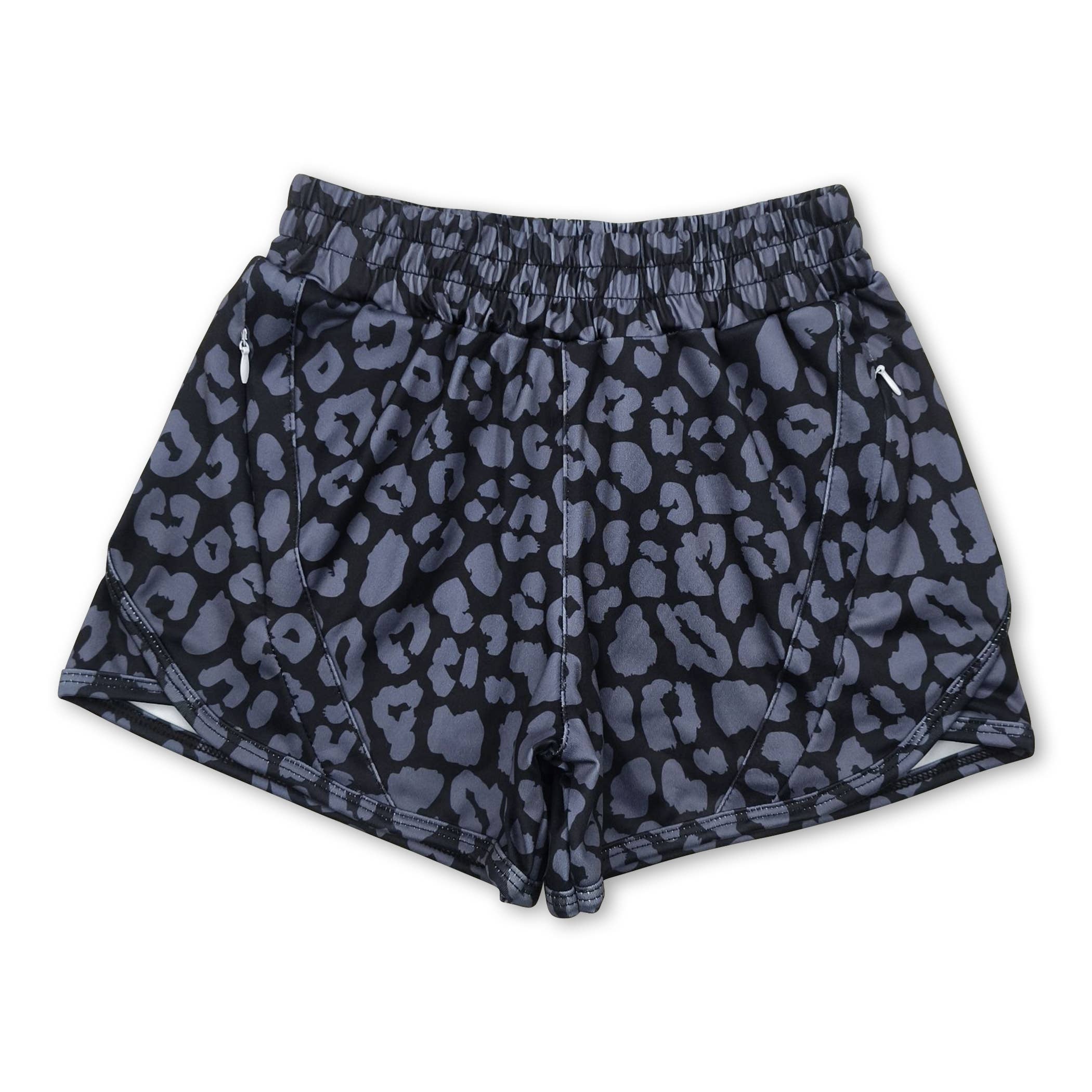 Yawoo Garments - Wholesale Shorts - Kids - Grey leopard kids girls summer shorts4