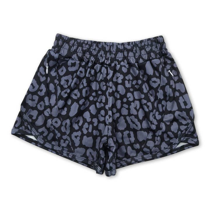 Yawoo Garments - Wholesale Shorts - Kids - Grey leopard kids girls summer shorts4