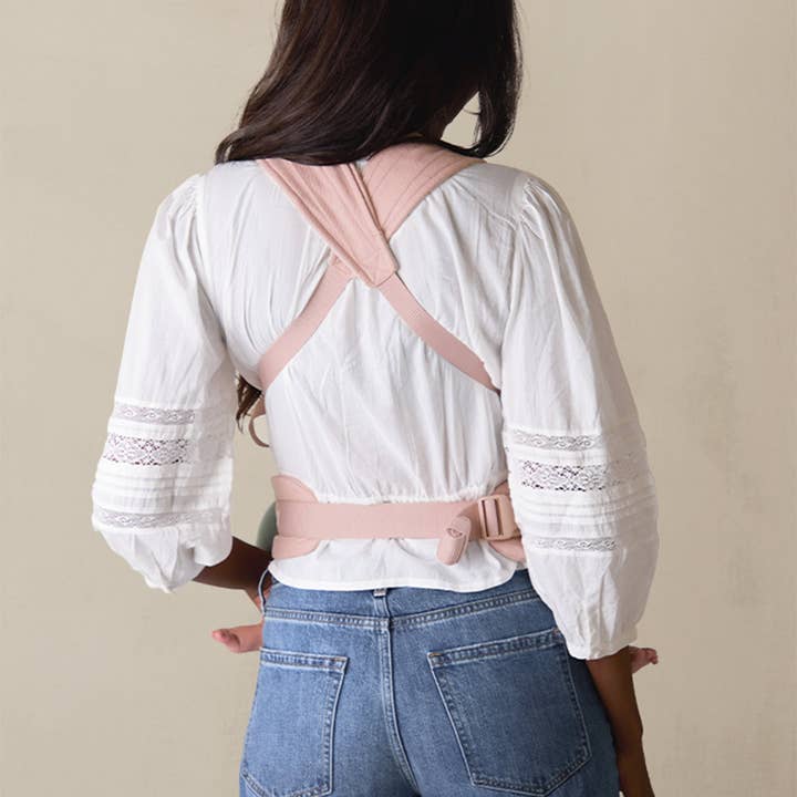 Solly Baby - Wholesale Baby Carrier - Blush Floret Buckle Carrier3
